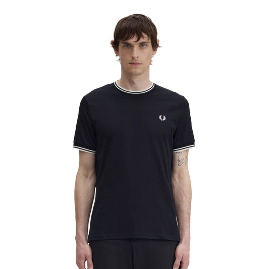 Fred Perry Twin Tipped T-Shirt Black