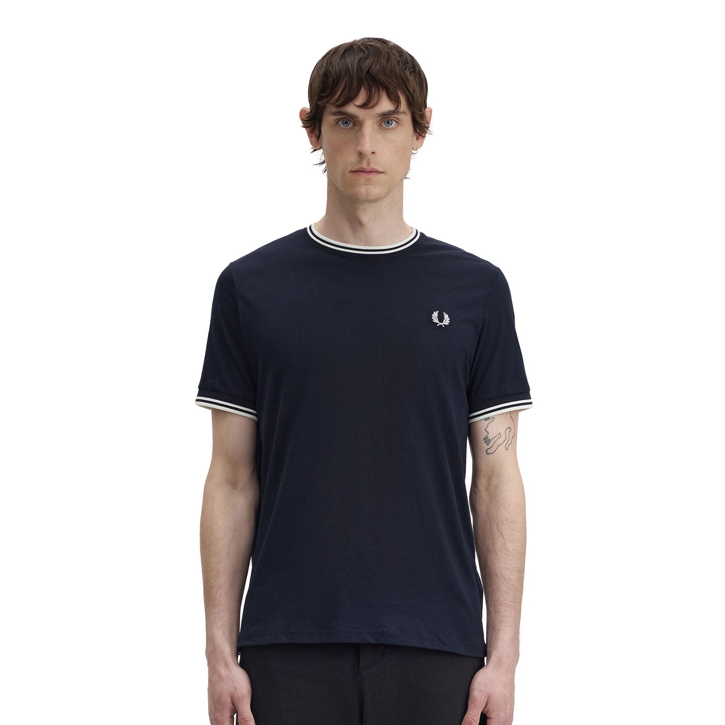 Fred Perry Twin Tipped T-Shirt Navy