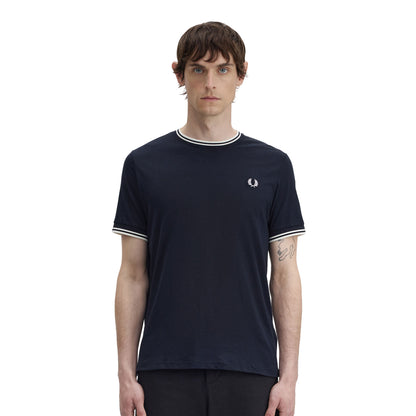 Fred Perry Twin Tipped T-Shirt Navy
