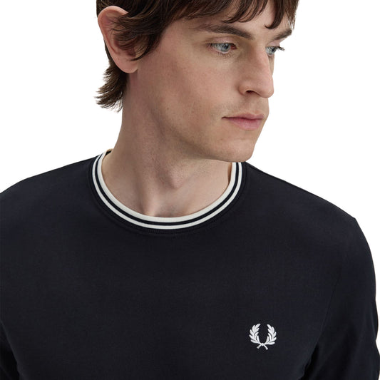 Fred Perry Twin Tipped T-Shirt Black  - M1588V-102