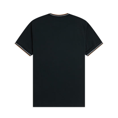 Fred Perry Twin Tipped T-Shirt Night Green/Dusky Blue  - M1588V-78C