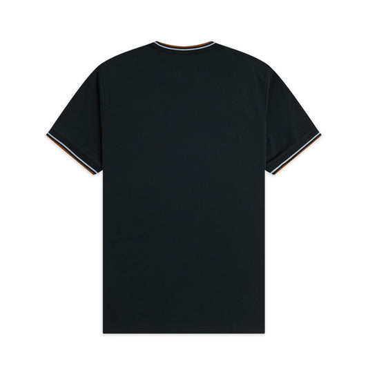 Fred Perry Twin Tipped T-Shirt Night Green/Dusky Blue  - M1588V-78C