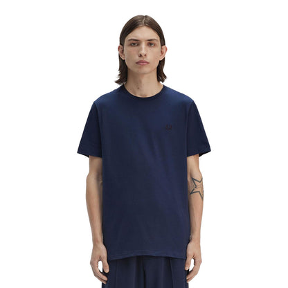 Fred Perry Crew Neck T-Shirt Tennis Blue  - M1600-X86