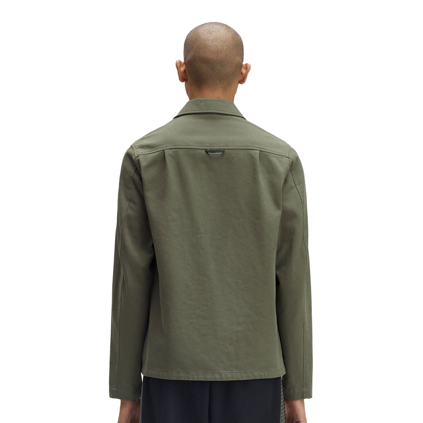 Fred Perry Bedford Cord Overshirt Laurel Wreath Green  - M1701-X21