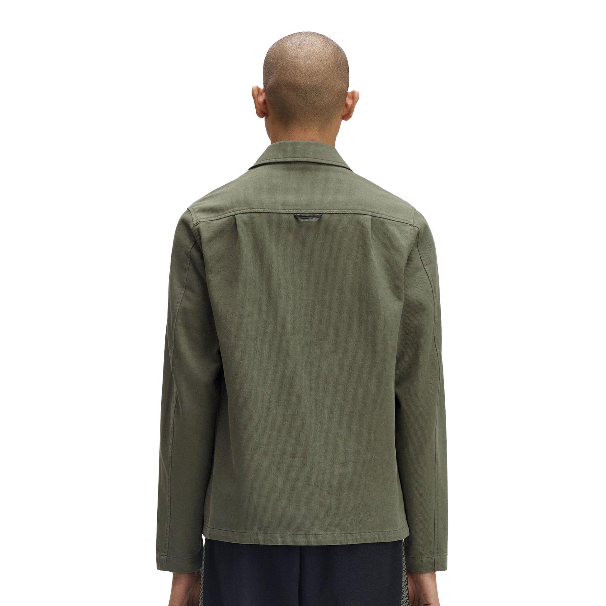 Fred Perry Bedford Cord Overshirt Laurel Wreath Green  - M1701-X21