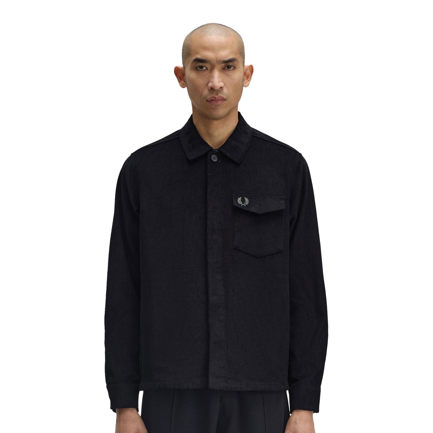 Fred Perry Corduroy Overshirt Black  - M1717-102