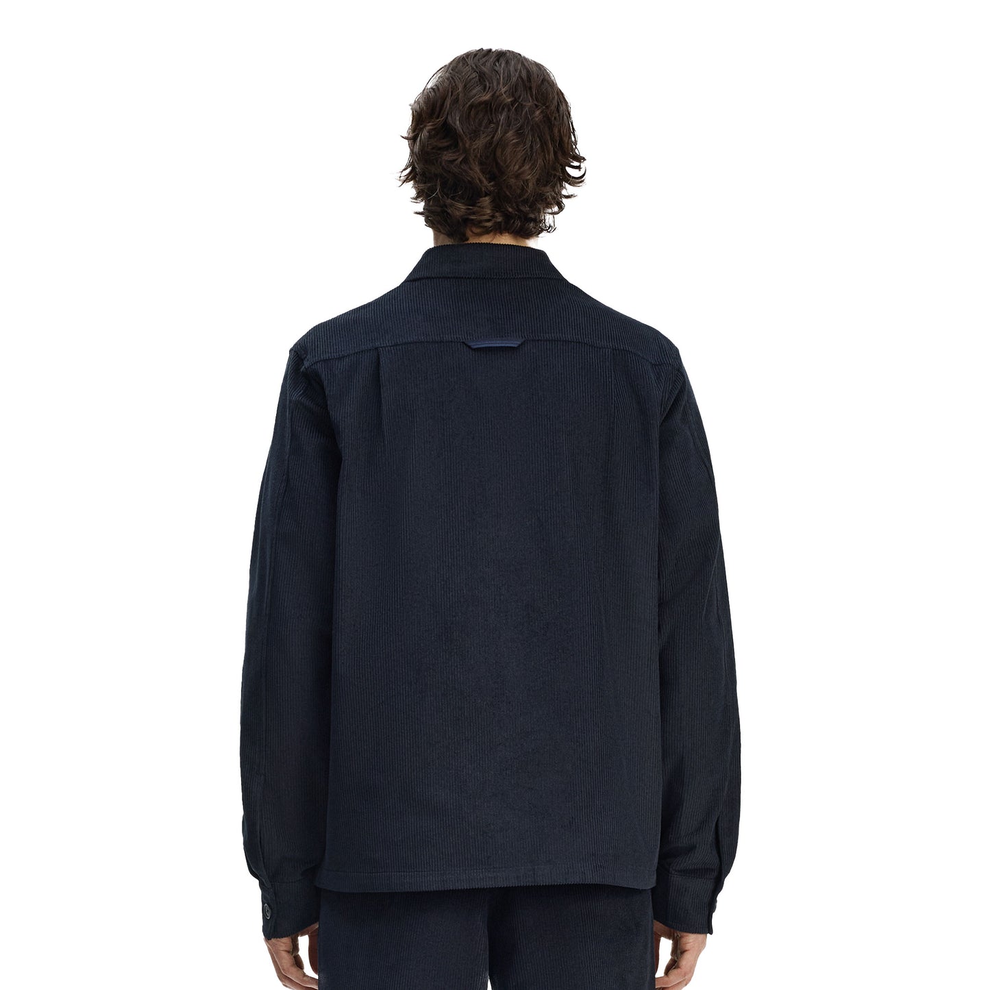 Fred Perry Corduroy Overshirt Navy/White  - M1717-608