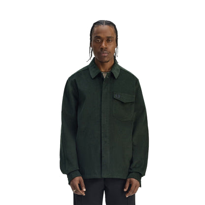 Fred Perry Corduroy Overshirt Court Green  - M1717-X89