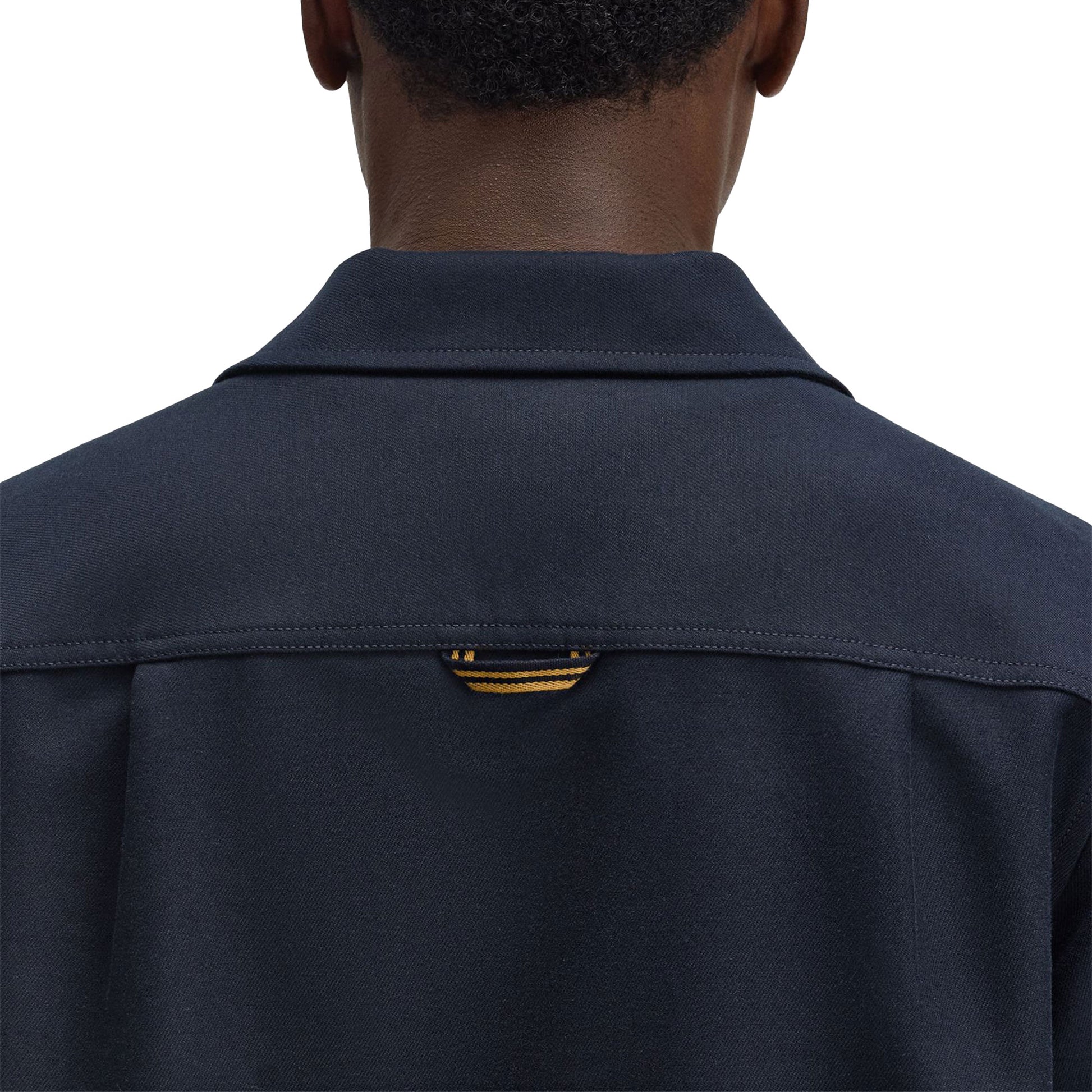 Fred Perry Brushed Twill Overshirt Navy  - M1723-608
