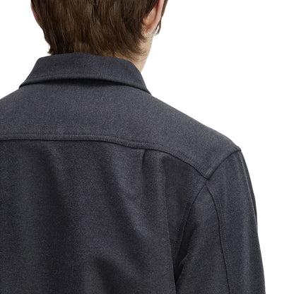 Fred Perry Brushed Twill Overshirt Charcoal Marl  - M1723-948