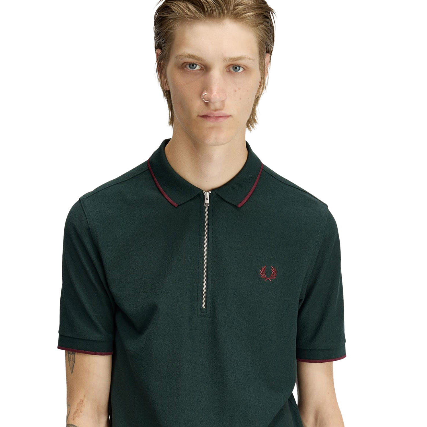 Fred Perry Crepe Piqué Polo Shirt Grassroots  - M2383-30A
