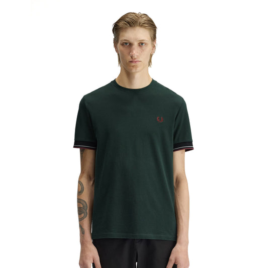 Fred Perry Twin Tipped Cuff T-Shirt Grassroots  - M2396-30A