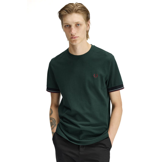 Fred Perry Twin Tipped Cuff T-Shirt Grassroots  - M2396-30A