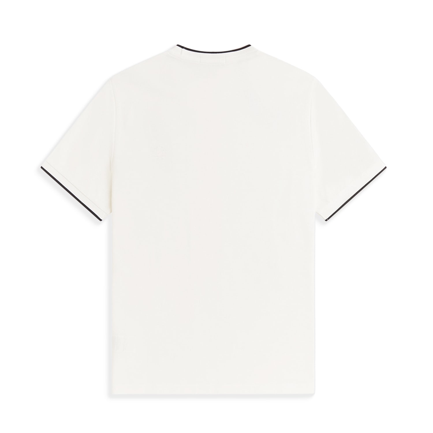 Fred Perry Trim Detail Crepe Pique T-Shirt Snow White  - M2397-303