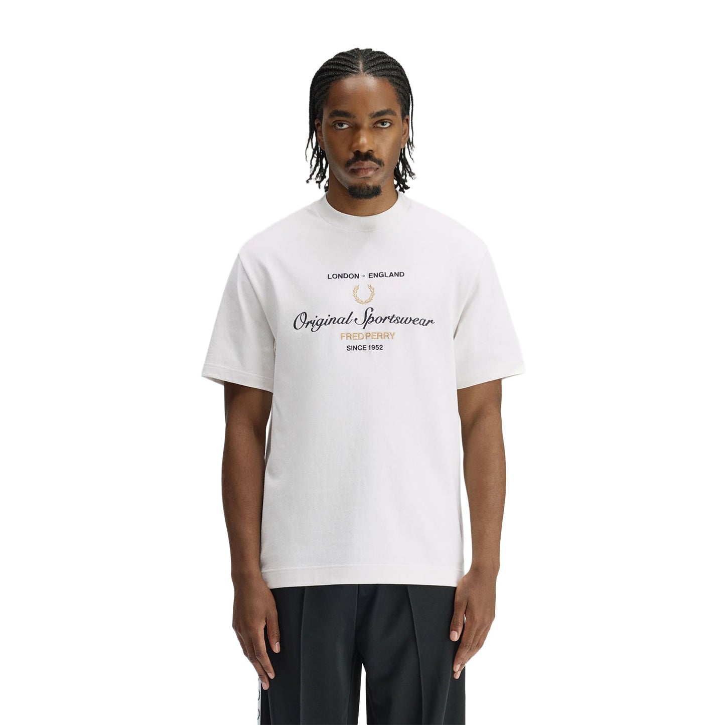 Fred Perry Original Graphic T-Shirt Snow White  - M2406-129