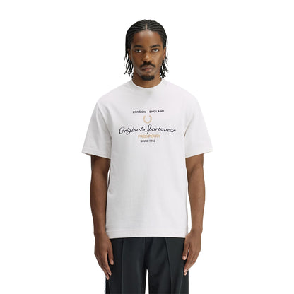 Fred Perry Original Graphic T-Shirt Snow White  - M2406-129