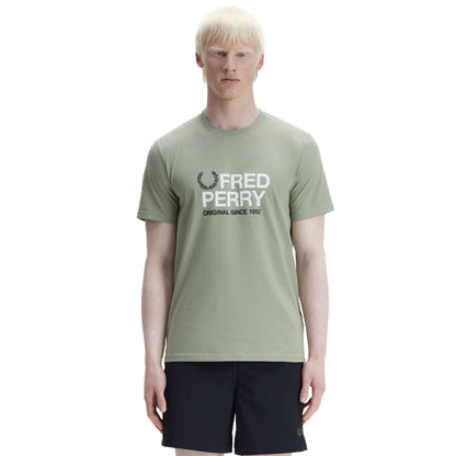 Fred Perry Original Graphic T-Shirt Seagrass  - M2406-M37
