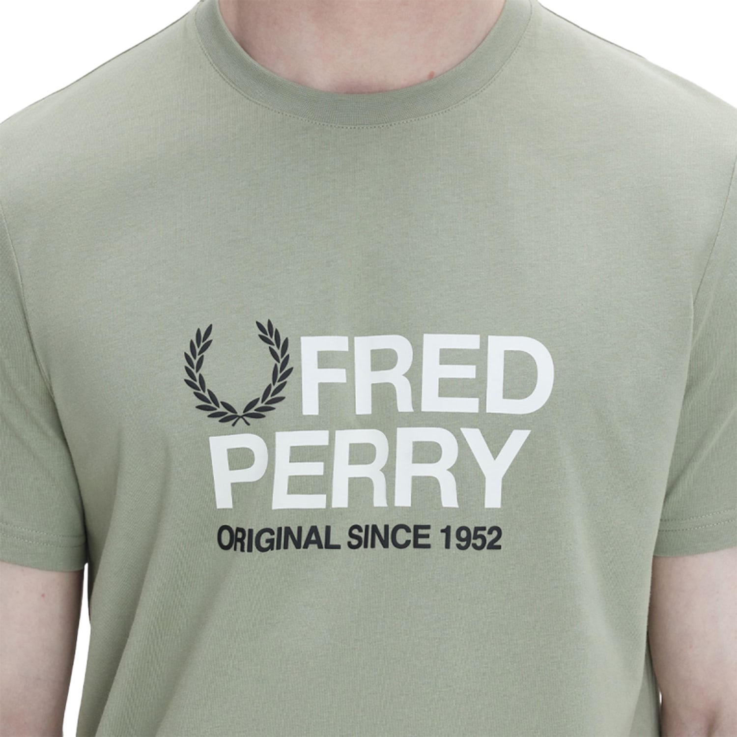 Fred Perry Original Graphic T-Shirt Seagrass  - M2406-M37