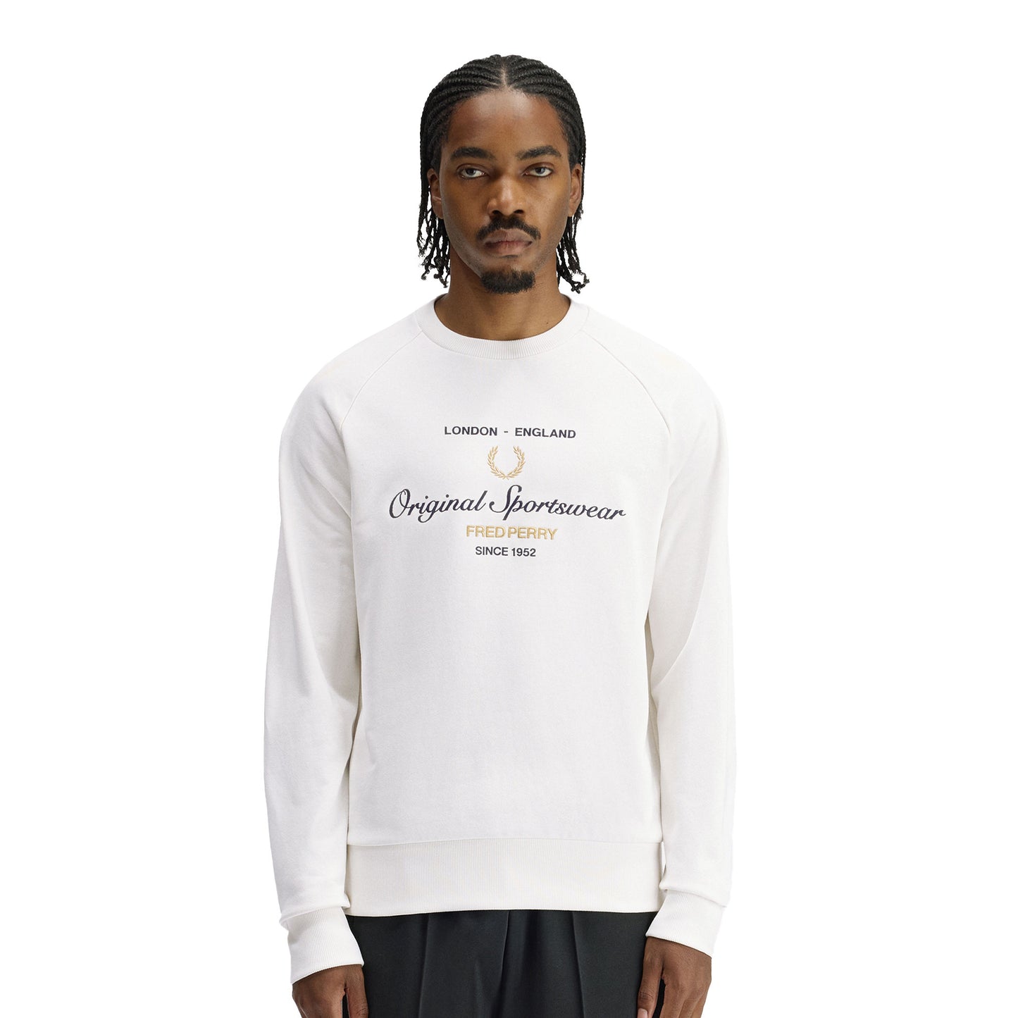 Fred Perry Original Sportswear Sweatshirt Snow White  - M2414-129