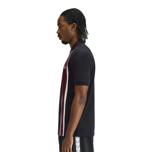 Fred Perry Tramline Polo Shirt Black  - M2420-102