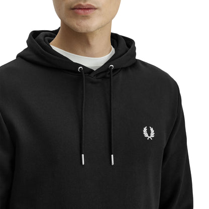Fred Perry Tipped Hooded Sweatshirt Black