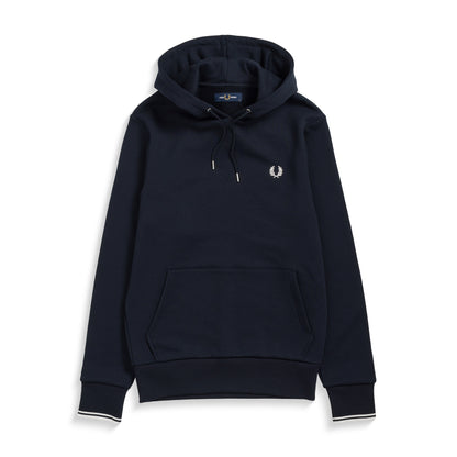 Fred Perry Tipped Hooded Sweatshirt Navy