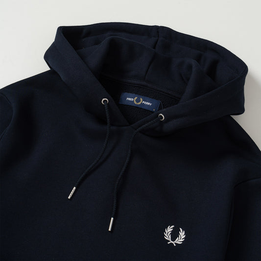Fred Perry Tipped Hooded Sweatshirt Navy