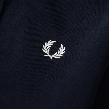 Fred Perry Tipped Hooded Sweatshirt Navy