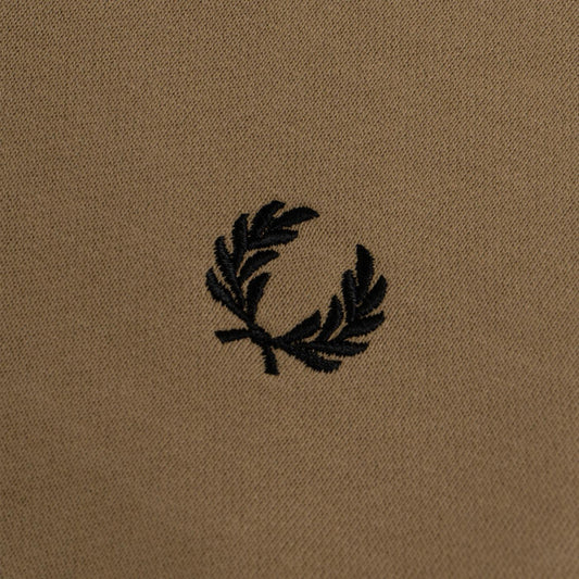 Fred Perry Tipped Hooded Sweatshirt Warm Stone  - M2643-363