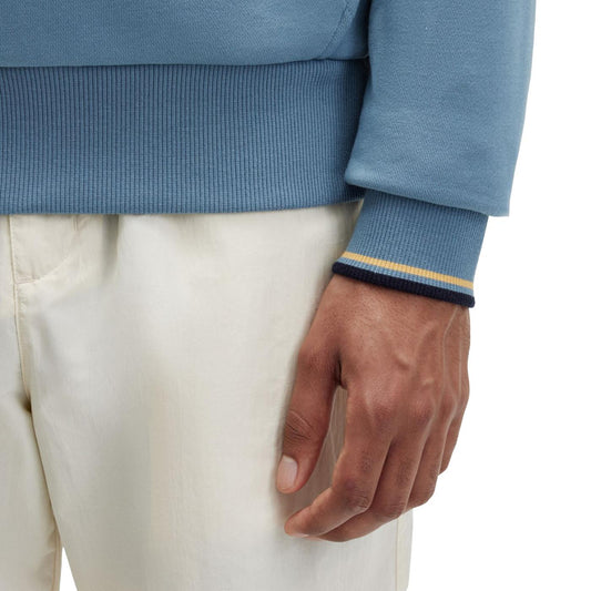 Fred Perry Tipped Hooded Sweatshirt Ash Blue  - M2643-P13