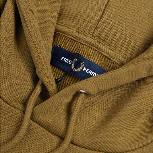 Fred Perry Tipped Hooded Sweatshirt Dark Caramel  - M2643-S81