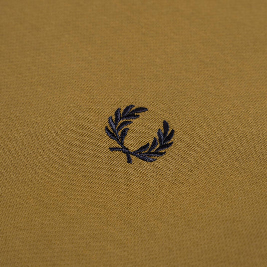 Fred Perry Tipped Hooded Sweatshirt Dark Caramel  - M2643-S81