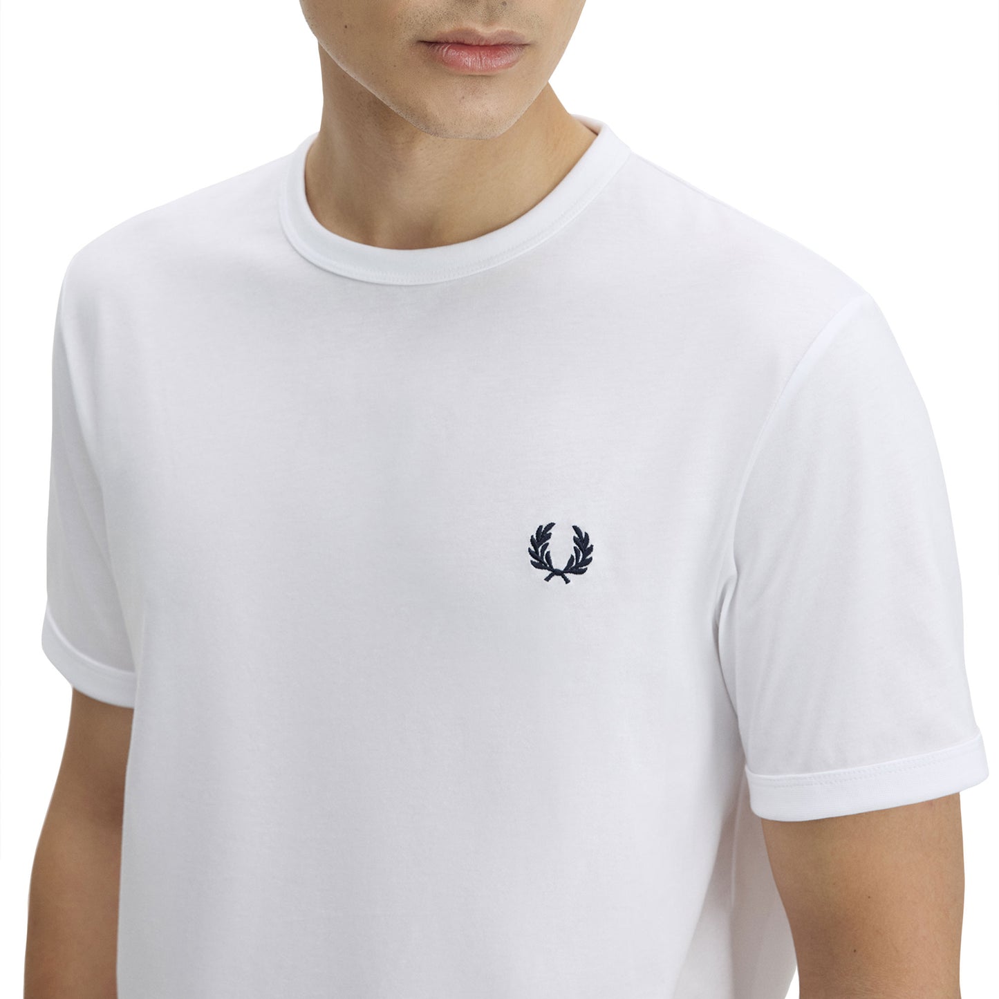 Fred Perry Ringer T-Shirt White