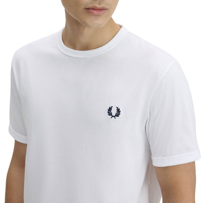 Fred Perry Ringer T-Shirt White