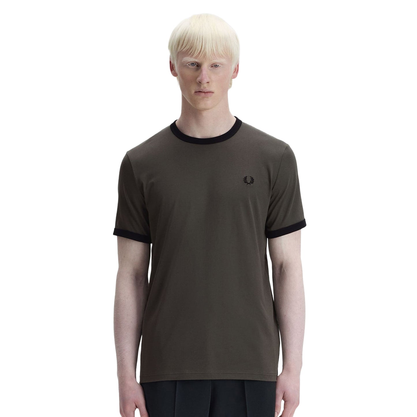 Fred Perry Ringer T-Shirt Field Green  - M3519-148