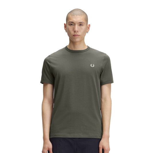 Fred Perry Ringer T-Shirt Field Green