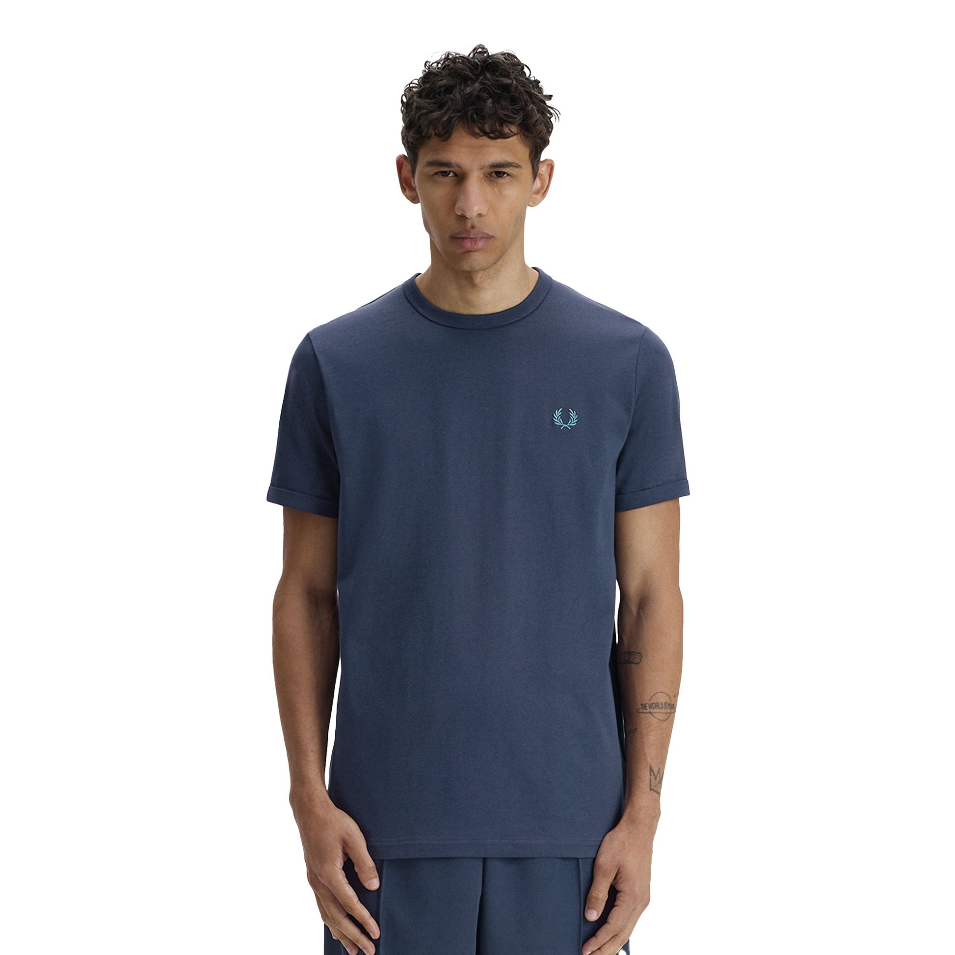 Fred Perry Ringer T-Shirt Tennis Blue  - M3519-31B