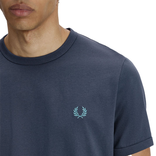 Fred Perry Ringer T-Shirt Tennis Blue  - M3519-31B