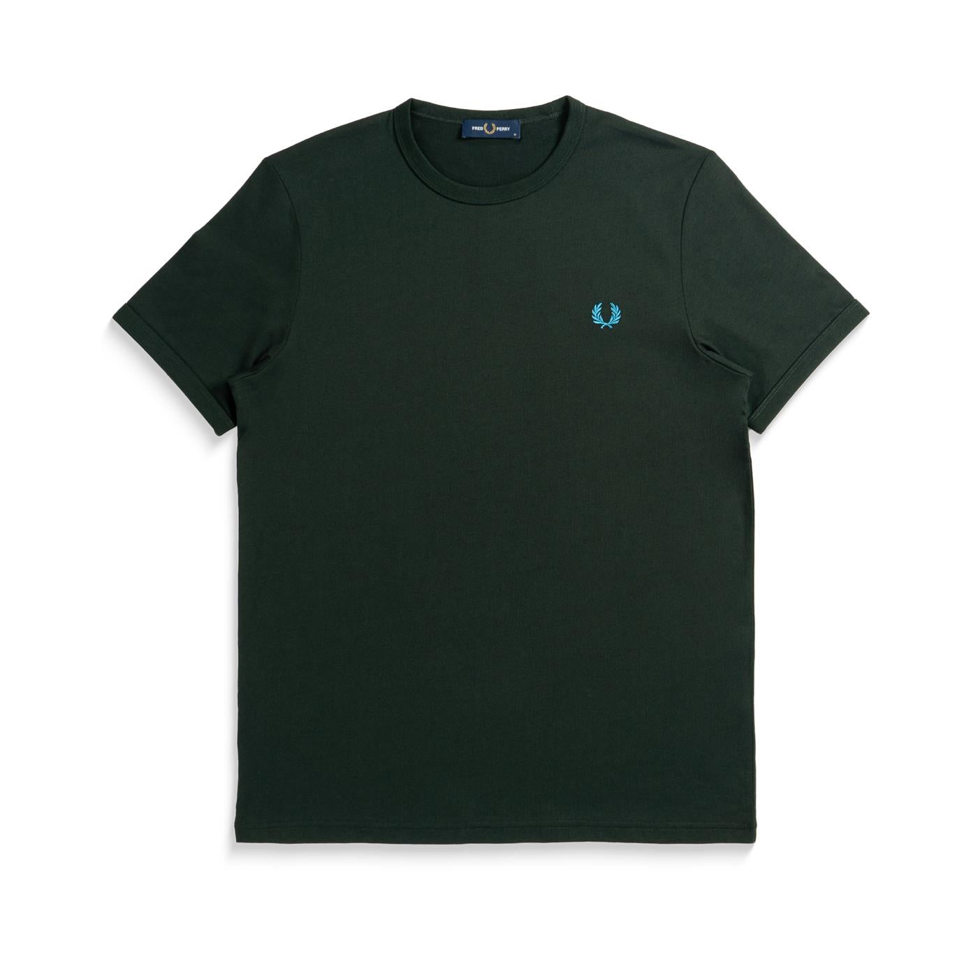 Fred Perry Ringer T-Shirt Night Green  - M3519-T61
