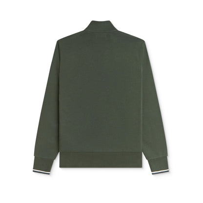 Fred Perry Half-Zip Sweatshirt Court Green/Snow White/Navy  - M3574-53A
