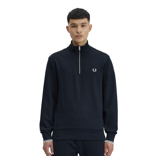 Fred Perry Half-Zip Sweatshirt Navy
