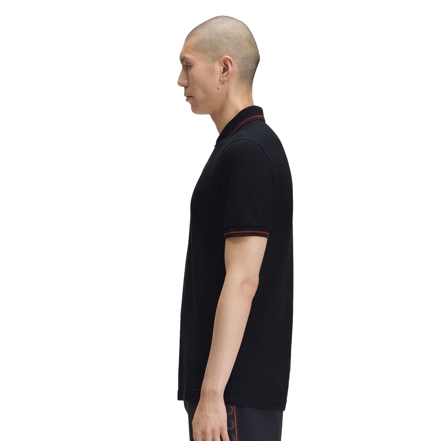 Fred Perry Twin Tipped Polo Shirt Navy/Brandy/Shaded Brown  - M3600-75C