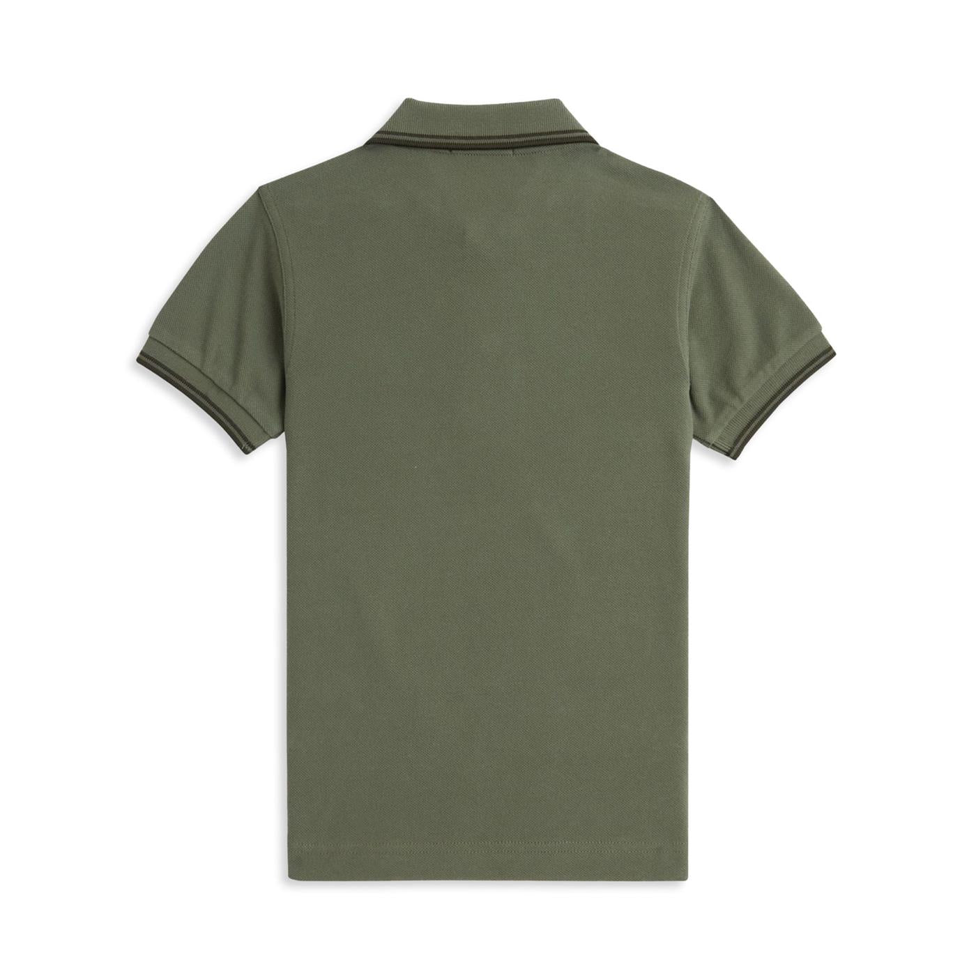 Fred Perry Twin Tipped Polo Shirt Laurel Wreath Green  - M3600-W49
