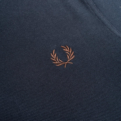 Fred Perry Twin Tipped Polo Shirt Navy/Laurel Wreath Green  - M3600-W65