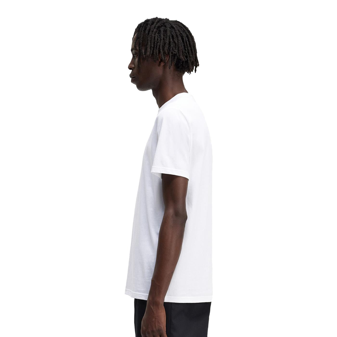 Fred Perry Embroidered T-Shirt White  - M4580-100
