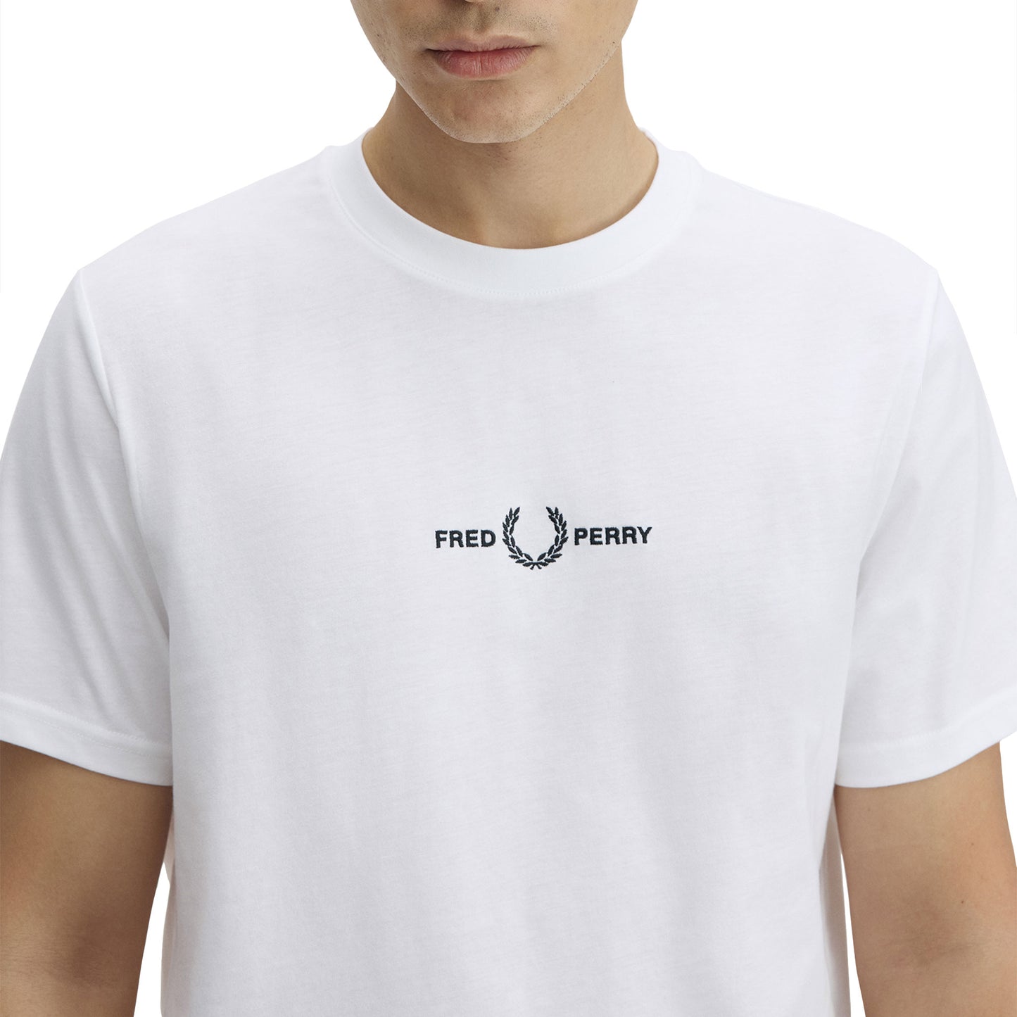Fred Perry Embroidered T-Shirt White
