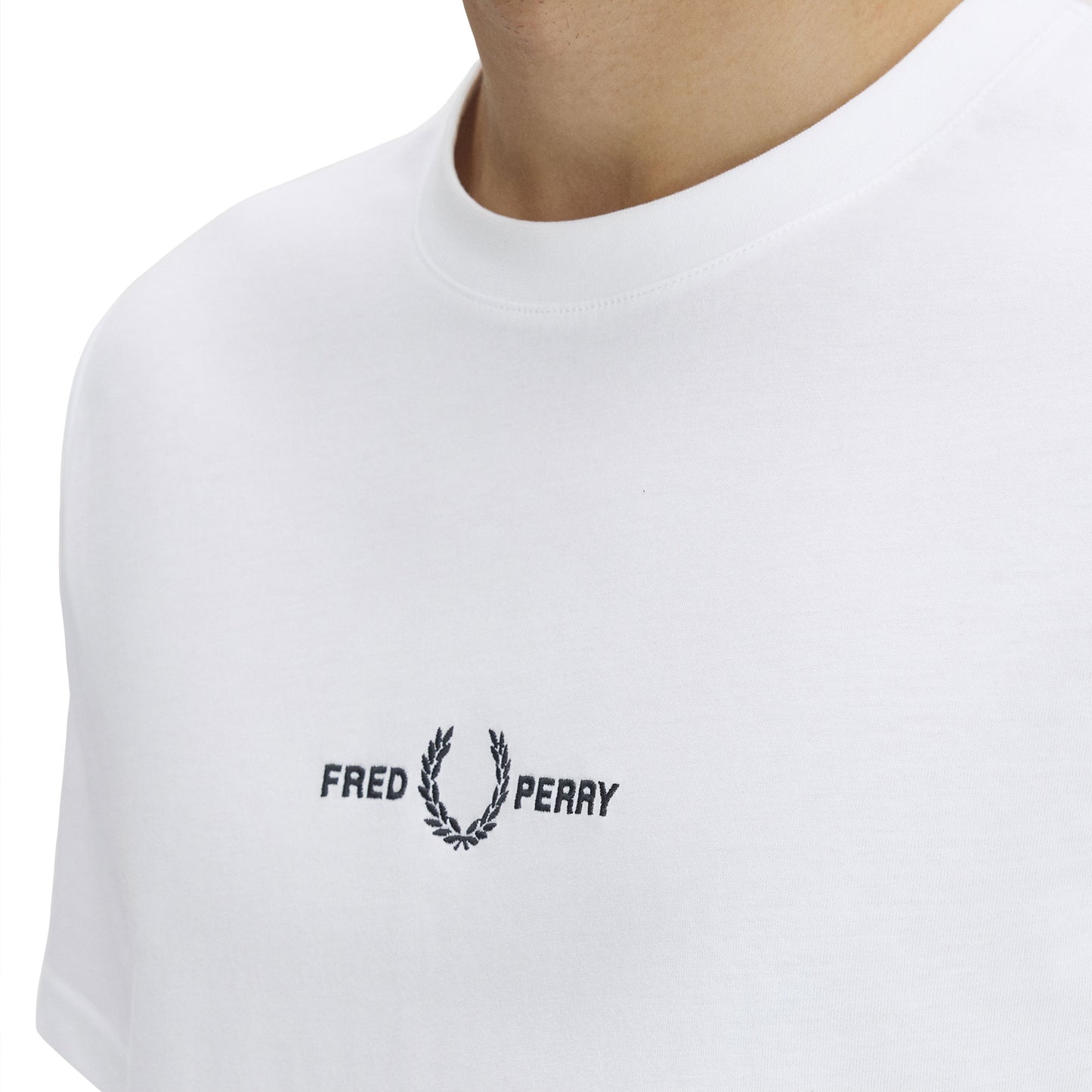 Fred Perry Embroidered T-Shirt White
