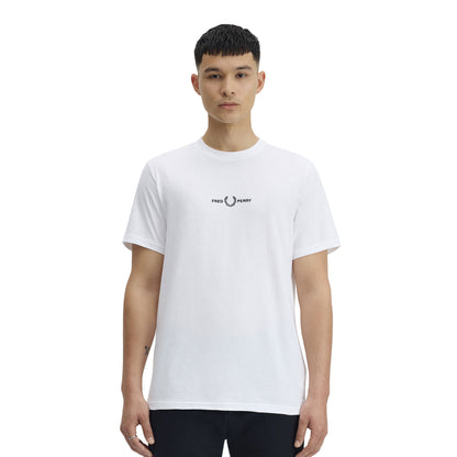 Fred Perry Embroidered T-Shirt White