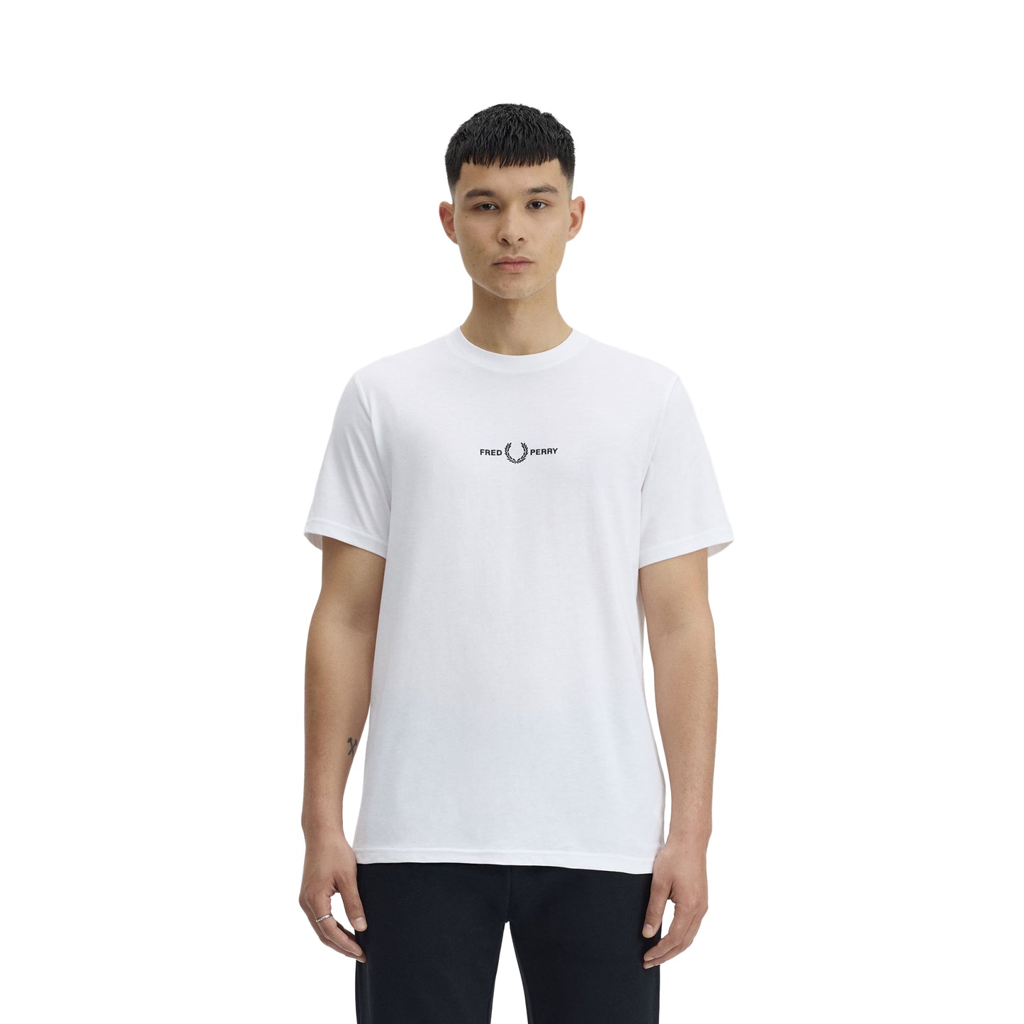 Fred Perry Embroidered T-Shirt White
