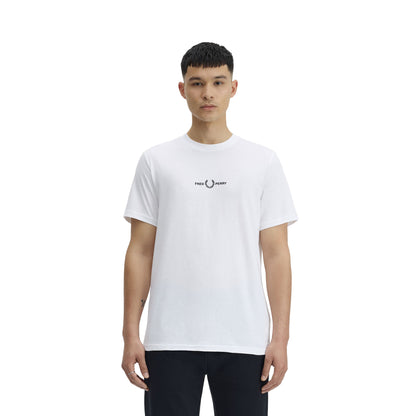 Fred Perry Embroidered T-Shirt White